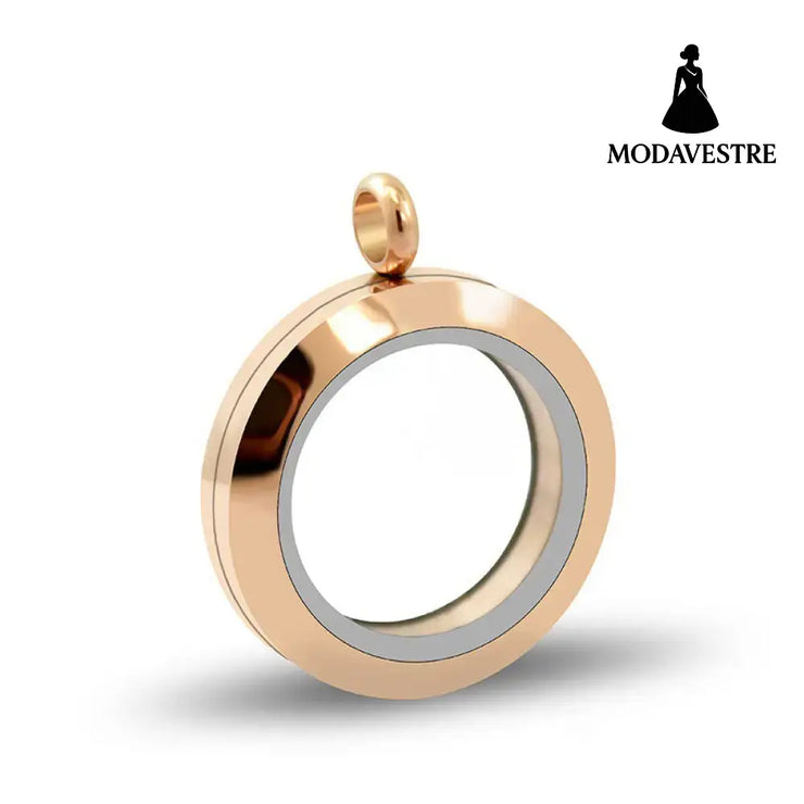 20mm/25mm/30mm Glass Floating Lockets Pendant Stainless Steel Magnetic Twist Closure Jewelry Rose Screw torsion / 20mm