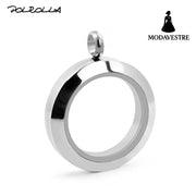 20mm/25mm/30mm Glass Floating Lockets Pendant Stainless Steel Magnetic Twist Closure Jewelry Steel Screw torsion / 20mm