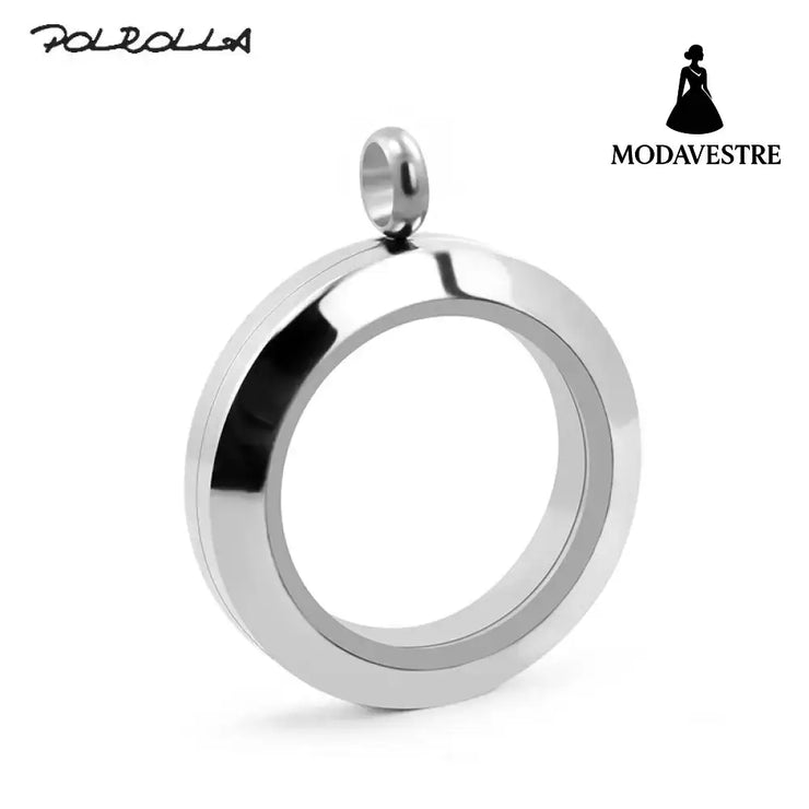 20mm/25mm/30mm Glass Floating Lockets Pendant Stainless Steel Magnetic Twist Closure Jewelry Steel Screw torsion / 20mm