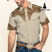 3D Personalized Printing T-shirt Summer Loose Short Sleeve Lapel Shirt Casual Streetwear Clothing For Men T-shirt