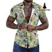 3D Personalized Printing T-shirt Summer Loose Short Sleeve Lapel Shirt Casual Streetwear Clothing For Men T-shirt