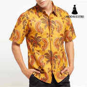 3D Personalized Printing T-shirt Summer Loose Short Sleeve Lapel Shirt Casual Streetwear Clothing For Men S9534447