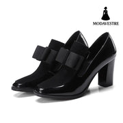 40-43 Lrge Size Shoes Spring New Single Shoes Thick Heel Women s Shoes