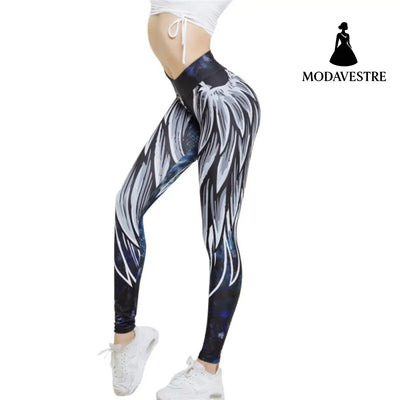 Angel Wing Women Leggings - MODAVESTRE