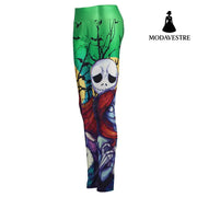 Autumn Jack Skellington Leggings Women Halloween The Nightmare Before Christmas Legging Party Cosplay Printed Leggins - MODAVESTRE