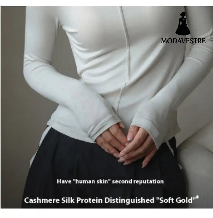 Base Clothing Autumn And Winter Modal Half Turtleneck Women