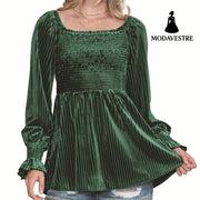 Beauty Clothing Off-the-shoulder Long Sleeve Top For Women P309 / L
