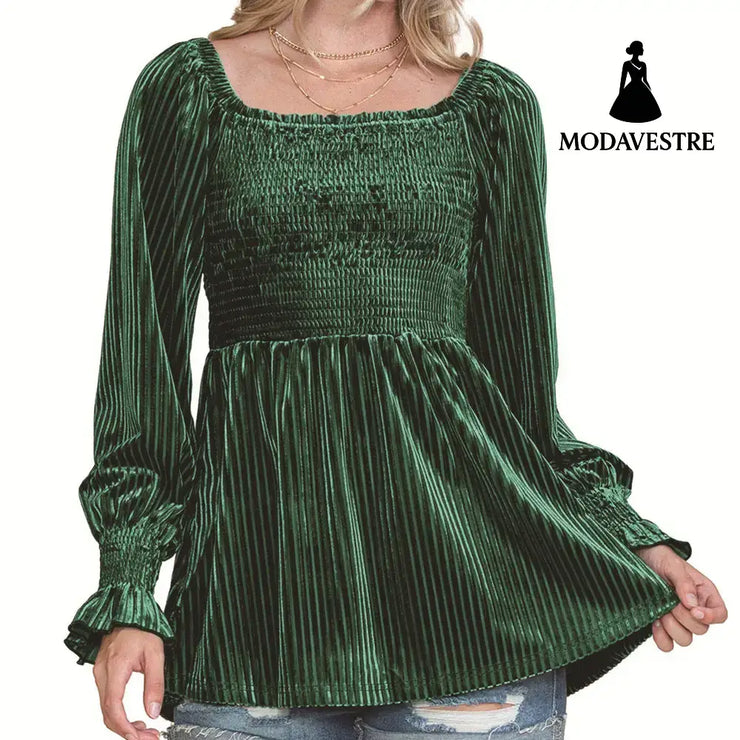 Beauty Clothing Off-the-shoulder Long Sleeve Top For Women P309 / L