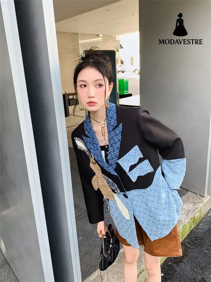 Beggar Rabbit Women’s Denim Suit Jacket