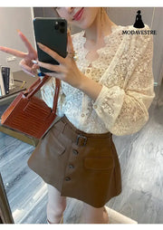 Blouses Women Classy Temperament Elegant Korean Fashion Clothing