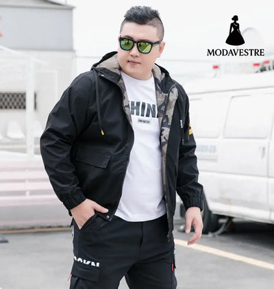 Bomber Jacket Men Clothing Fashion Parka