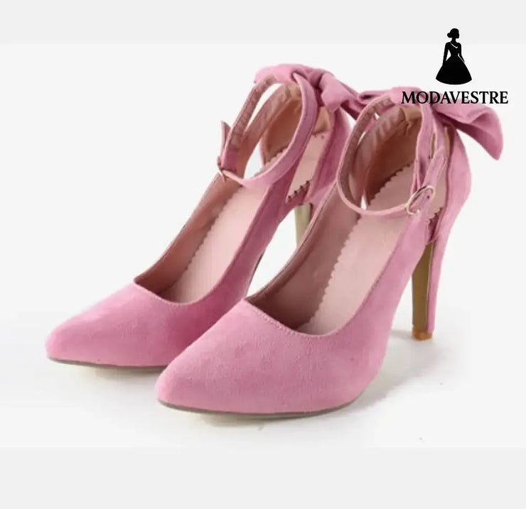 Bow high heels