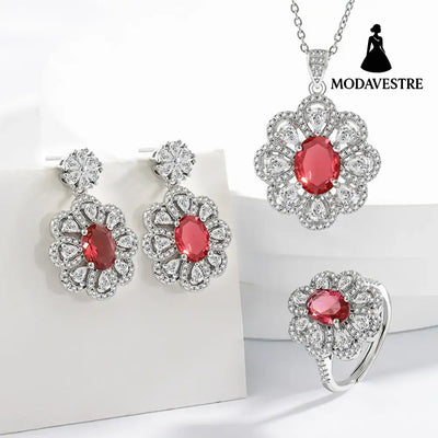 Bride Jewelry Earrings Necklace Jewelry Suit