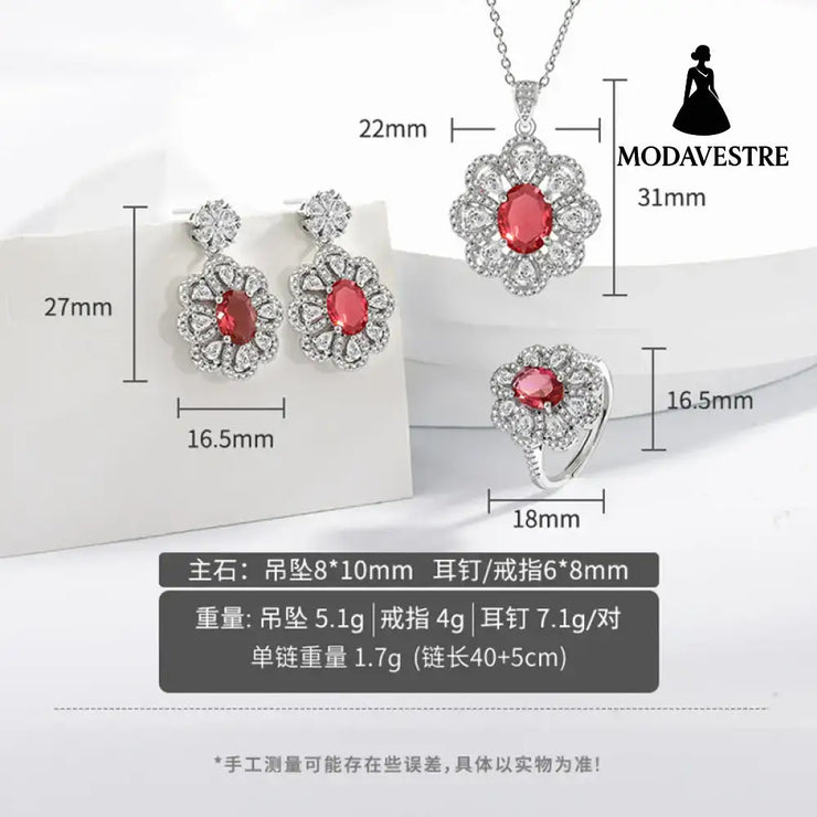 Bride Jewelry Earrings Necklace Jewelry Suit