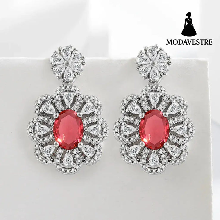 Bride Jewelry Earrings Necklace Jewelry Suit A Pair Of Eardrops