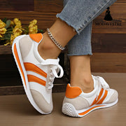 Casual and comfortable lace up sports flat bottom women's sports shoes - MODAVESTRE