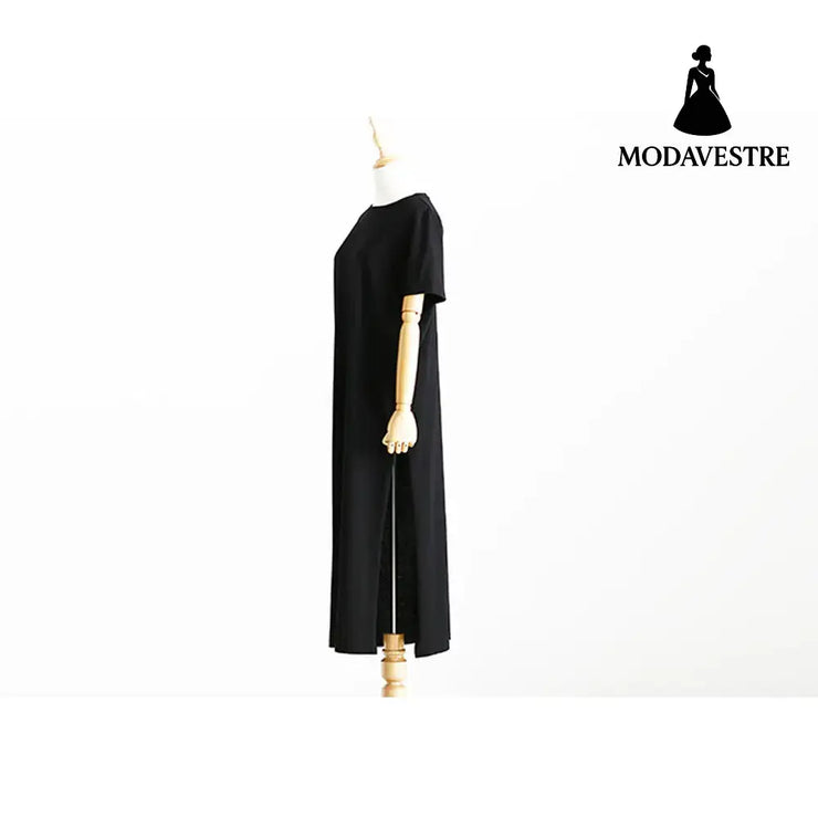 Casual Black Long Dresses