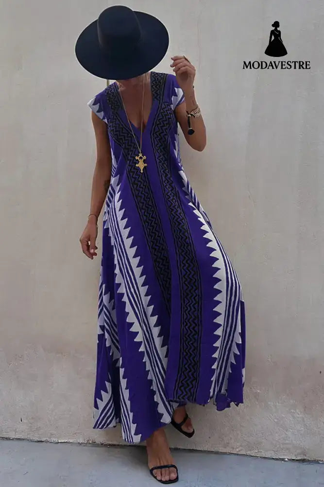 Casual Dresses Vacation Women’s Loose Blue / L