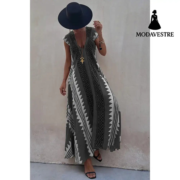 Casual Dresses Vacation Women’s Loose Grey / L