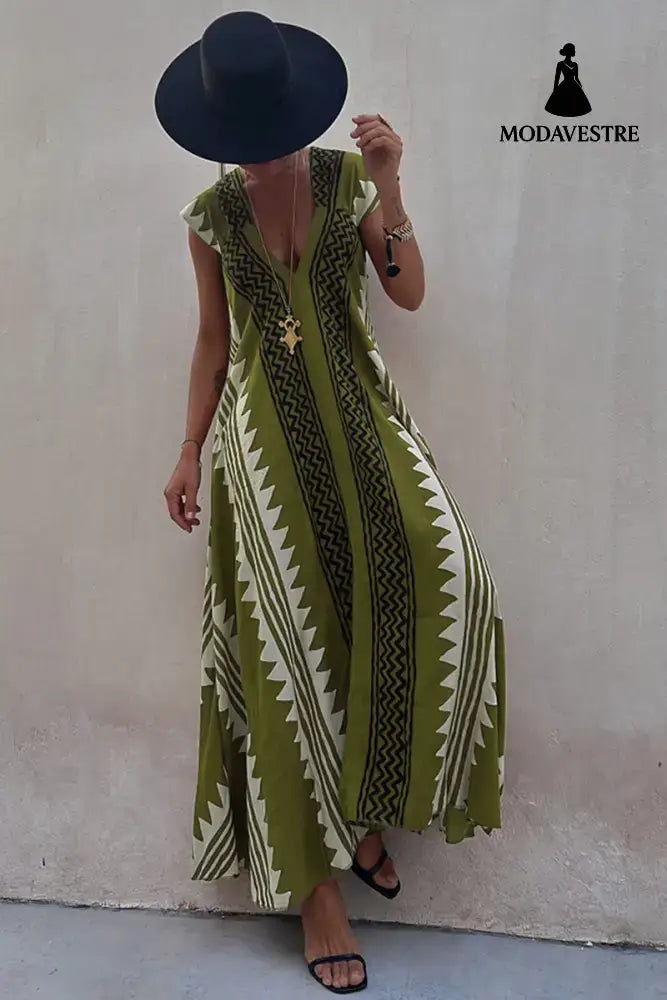 Casual Dresses Vacation Women’s Loose Olive / L