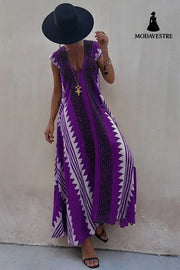 Casual Dresses Vacation Women’s Loose Purple / 2XL