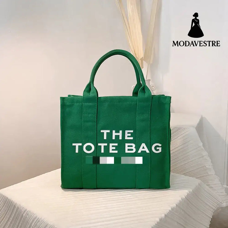 Casual letter handbag fashionable single shoulder crossbody bag green / 31*26*12cm