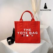 Casual letter handbag fashionable single shoulder crossbody bag orange / 31*26*12cm