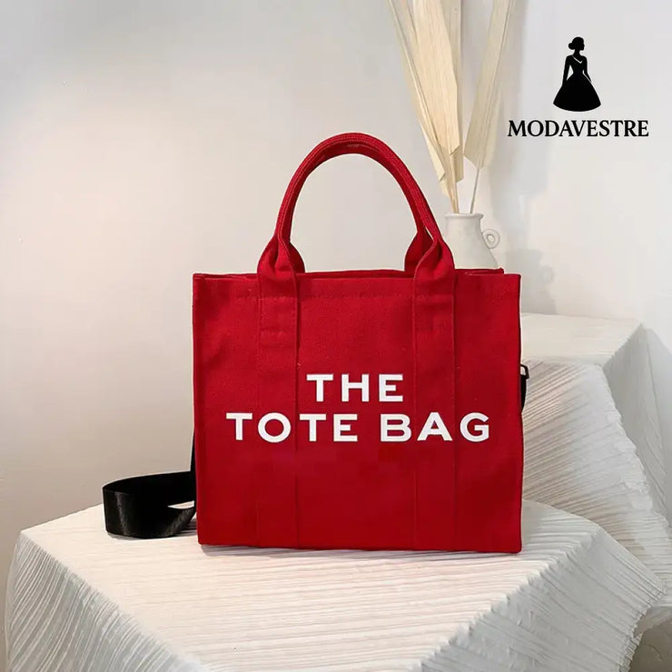 Casual letter handbag fashionable single shoulder crossbody bag red / 31*26*12cm