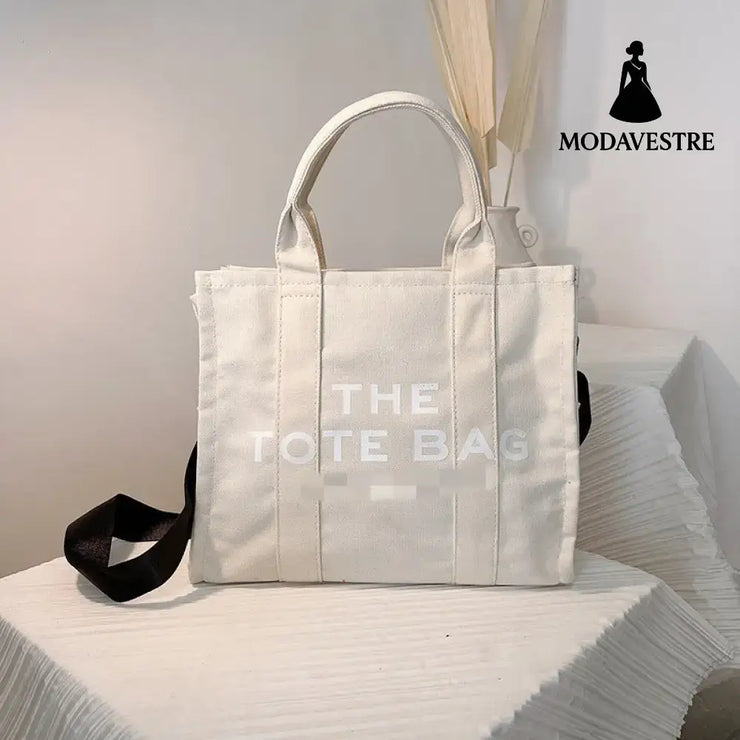 Casual letter handbag fashionable single shoulder crossbody bag white / 31*26*12cm