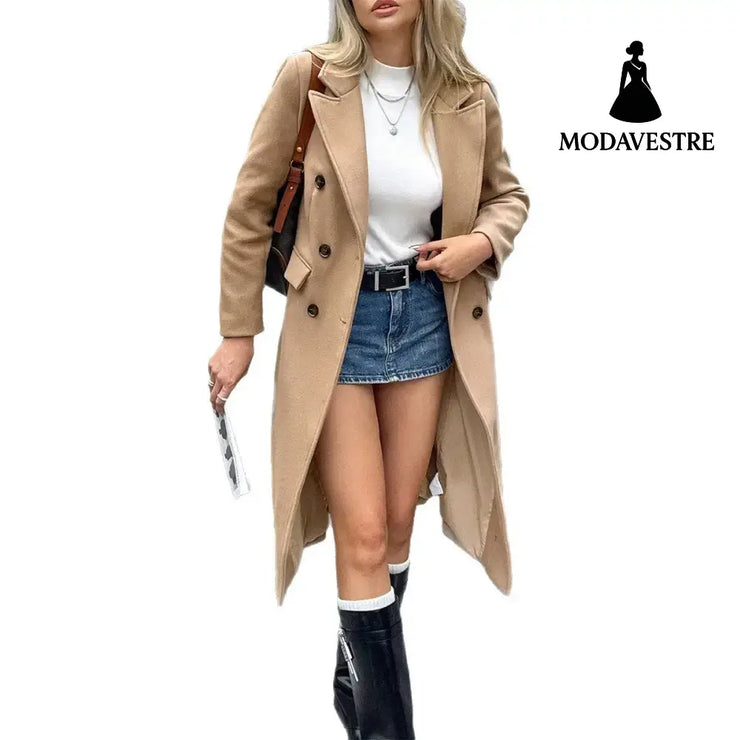 Casual Long Sleeve Coat Trench Coat Women’s Jacket