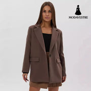 Casual Long Sleeve Loose Slimming Thin Coat Jacket