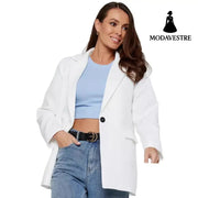 Casual Long Sleeve Loose Slimming Thin Coat Jacket