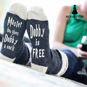 Casual Socks Men And Women English Alphabet Socks Cotton Socks Dark grey