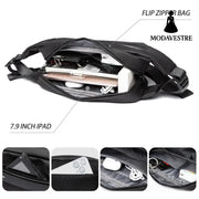 Chest bag men’s small shoulder bag multifunctional trendy crossbody bag commuter mailman shoulder bag waist bag backpack