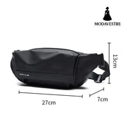 Chest bag men’s small shoulder bag multifunctional trendy crossbody bag commuter mailman shoulder bag waist bag