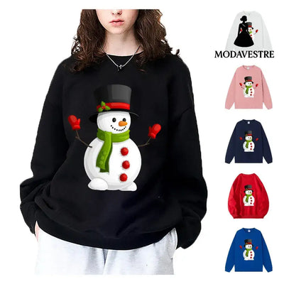 Christmas Snowman Women’s Hoodie Women’s Style