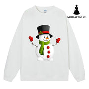 Christmas Snowman Women’s Hoodie Women’s Style White / S
