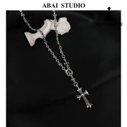 Classic Cross Necklace Cross Set Chain Necklace 70CM