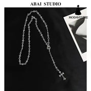 Classic Cross Necklace Cross Set Chain Necklace 70CM