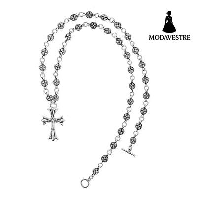 Classic Cross Necklace Cross Set Chain Necklace 70CM