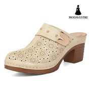 Closed Toe High Heel Sandal Slippers Women - MODAVESTRE