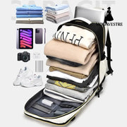 Color Block Multi-Pockets Backpack Bag