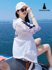 Color Matching Sun Protection Clothing For Women Summer Aromatherapy Purple / L