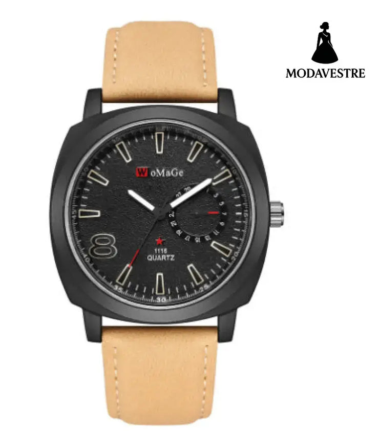 Cool fashion watch brand in South Korea are men students electronic belt watches Mens luxury watches Black