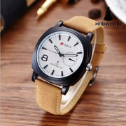 Cool fashion watch brand in South Korea are men students electronic belt watches Mens luxury watches White