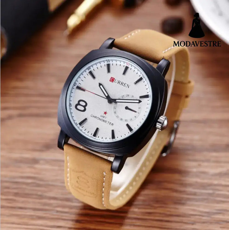 Cool fashion watch brand in South Korea are men students electronic belt watches Mens luxury watches White