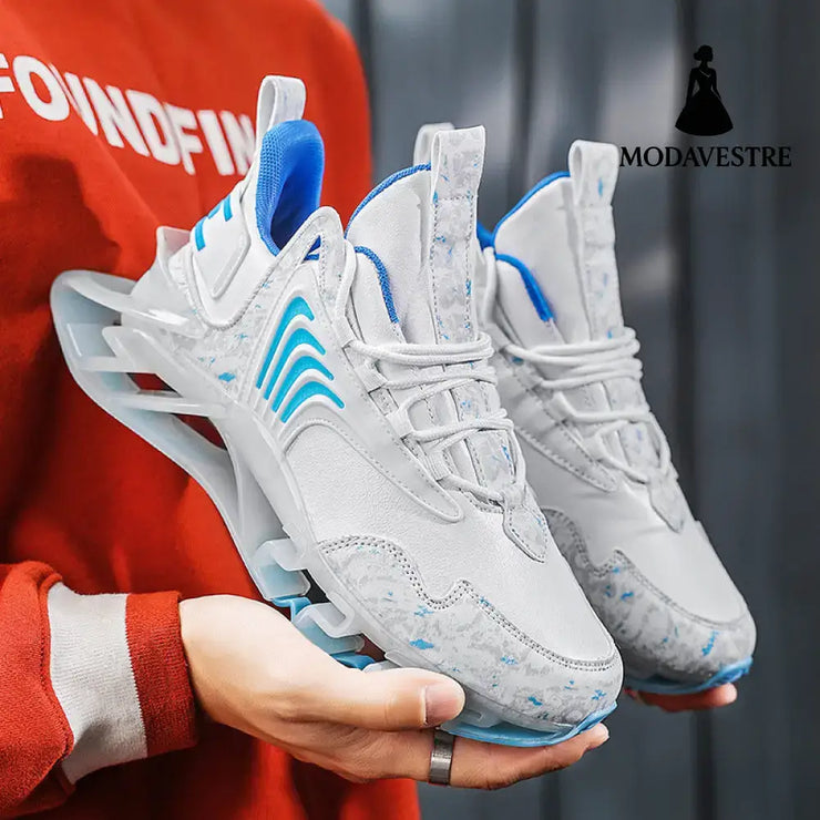 Cool Men Running Sneakers Mesh Breathable Sports Shoes Fashion Anti-Skid Walking Footwear Shoes