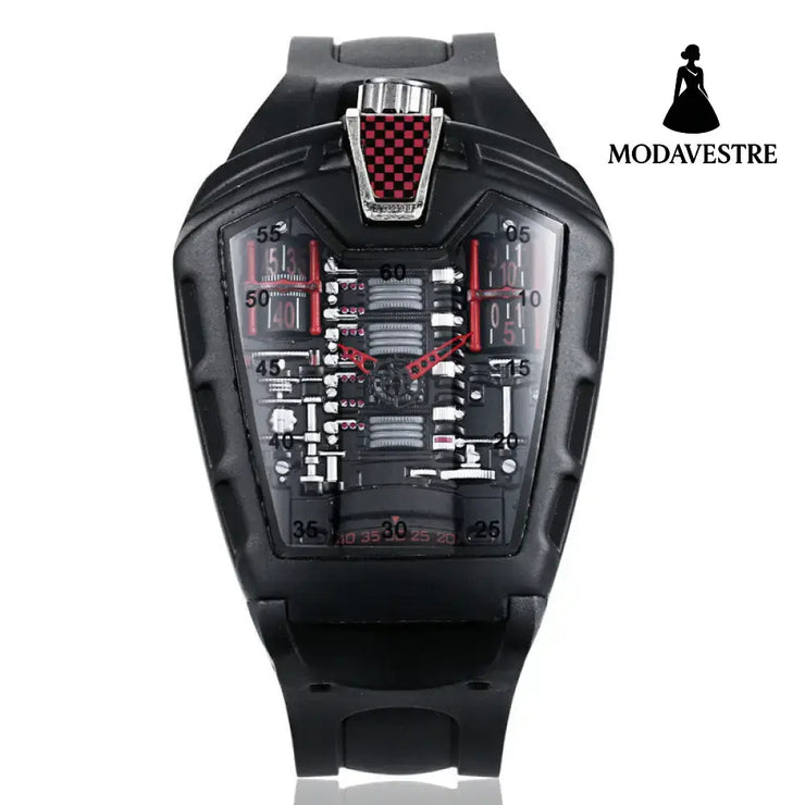 Cool Sports Brand Watches Luxury Men Watches Waterproof Japan Red