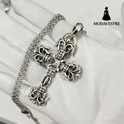 Cross necklace hexagram star sword ship anchor pendant Large Flame Set