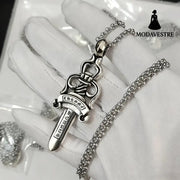 Cross necklace hexagram star sword ship anchor pendant Large Sword Set